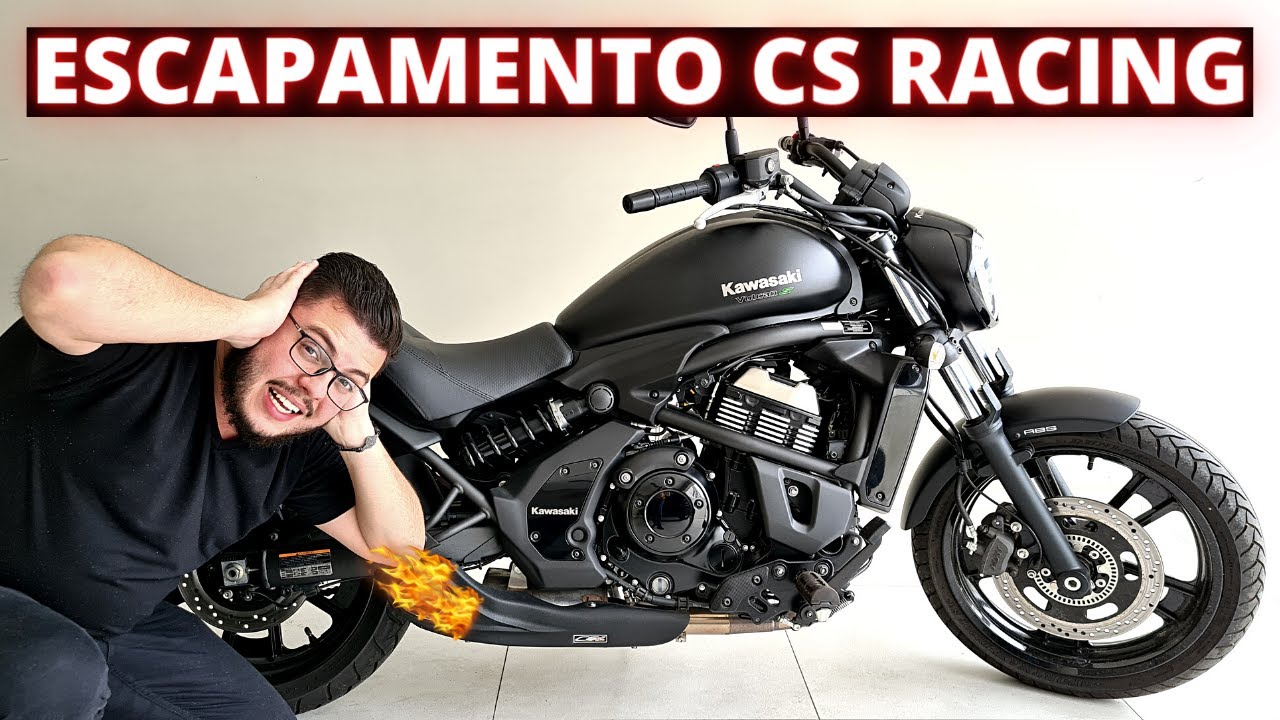 VULCAN S650 ESCAPAMENTO CS RACING! RONCA FORTE!