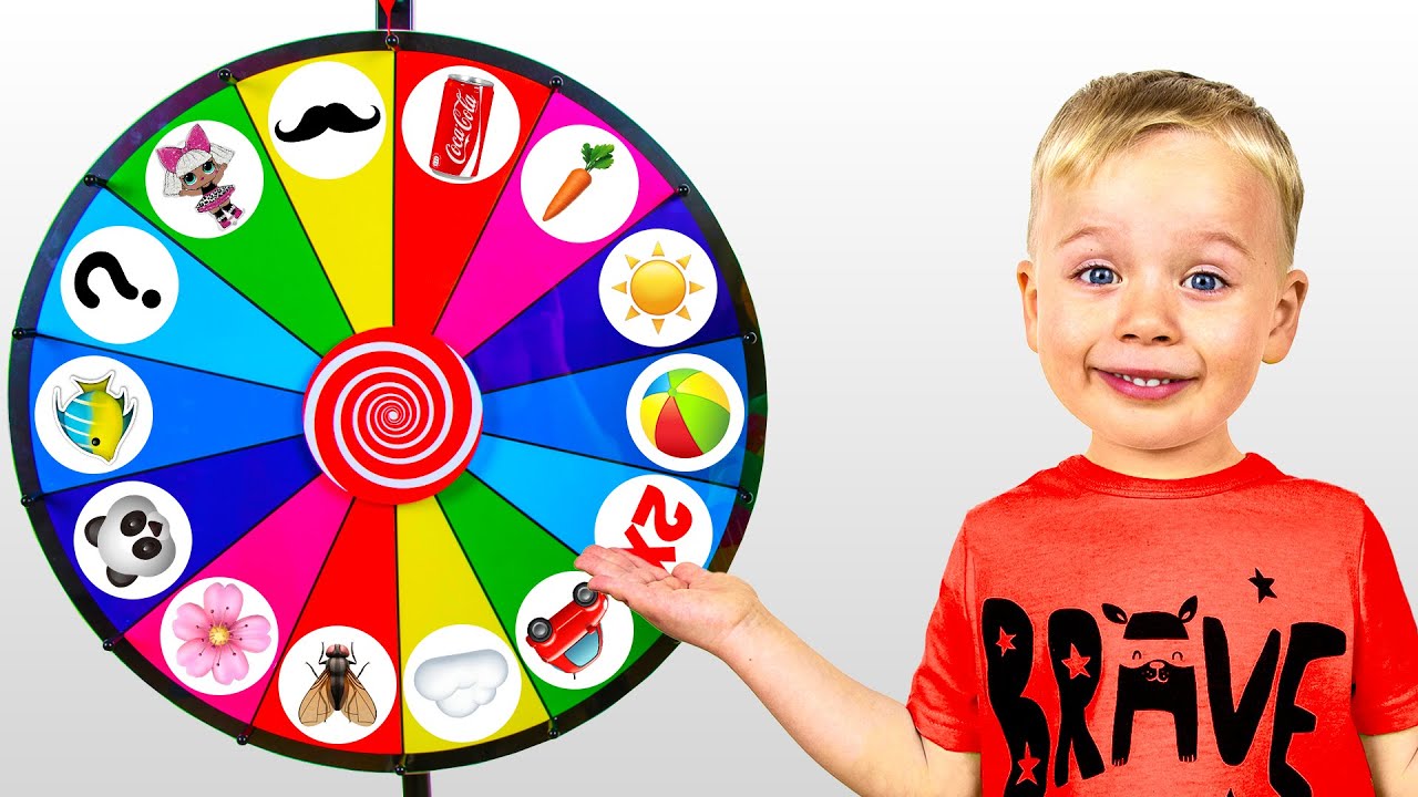 Kids Playing with MAGIC WHEEL | Watermelon Smash Challenge