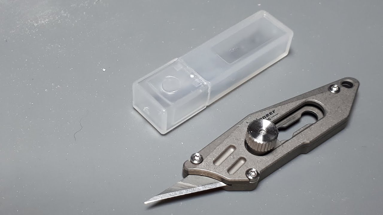 MINI Titanium Alloy Utility Knife Pocket Knife Portable Keychain Cutter Survival from Aliexpress #11
