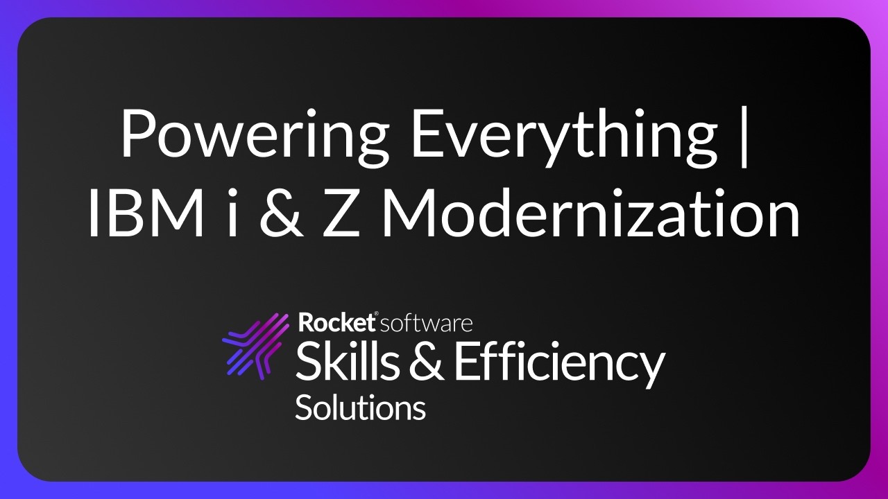 The Technology You Never See&mdash;Powering Everything | IBM i & Z Modernization
