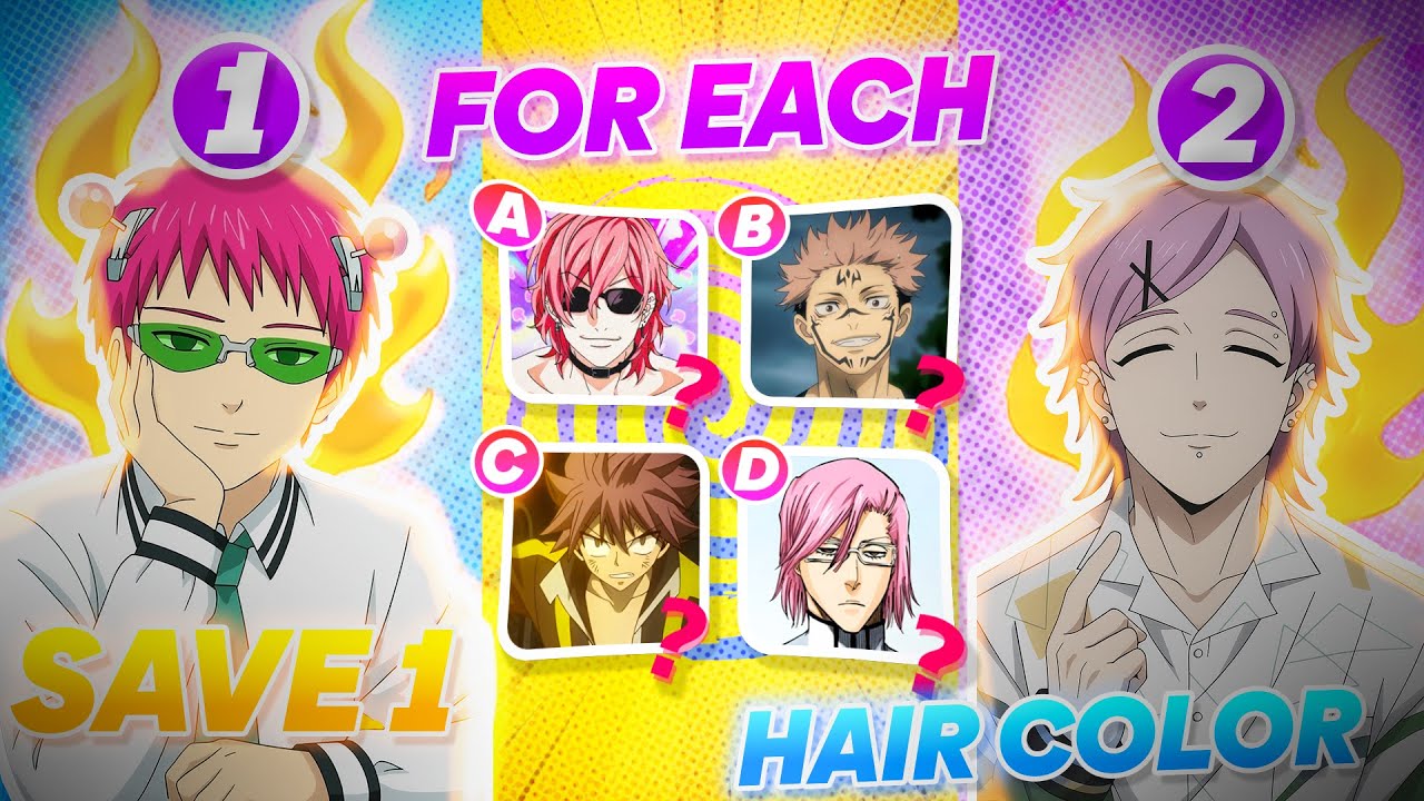 SAVE 1 MALE Character For Each Hair Color! 👱‍♂️