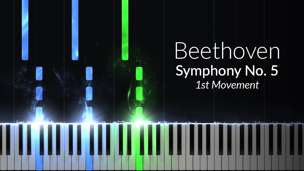 Beethoven - Symphony No. 5 1st Movement [Piano Tutorial]