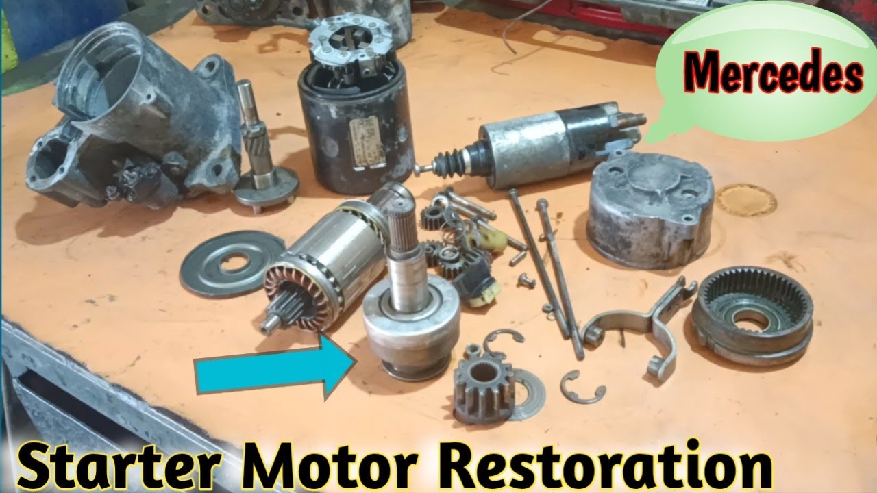 Mercedes Truck Starter Motor Bendix Repair | Truck Starter Motor Restoration & clean!