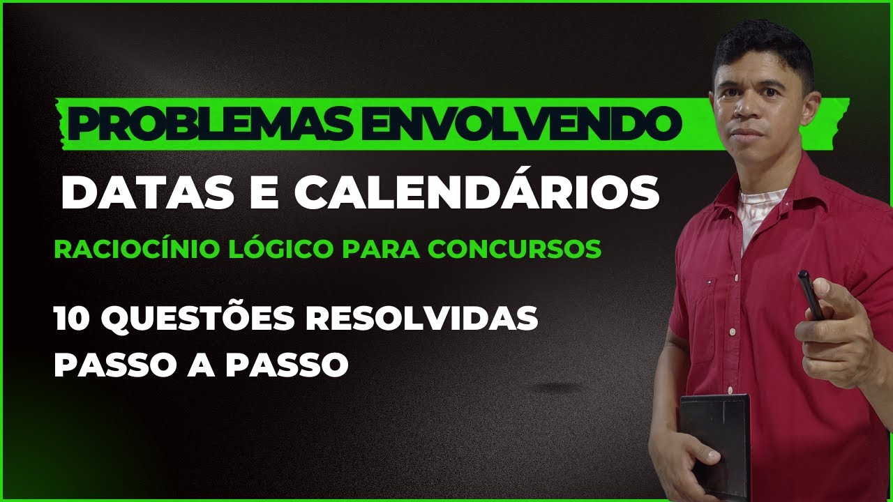 Raciocínio Lógico | Datas e Calendários  | Questões de 1 à 10 #rlm