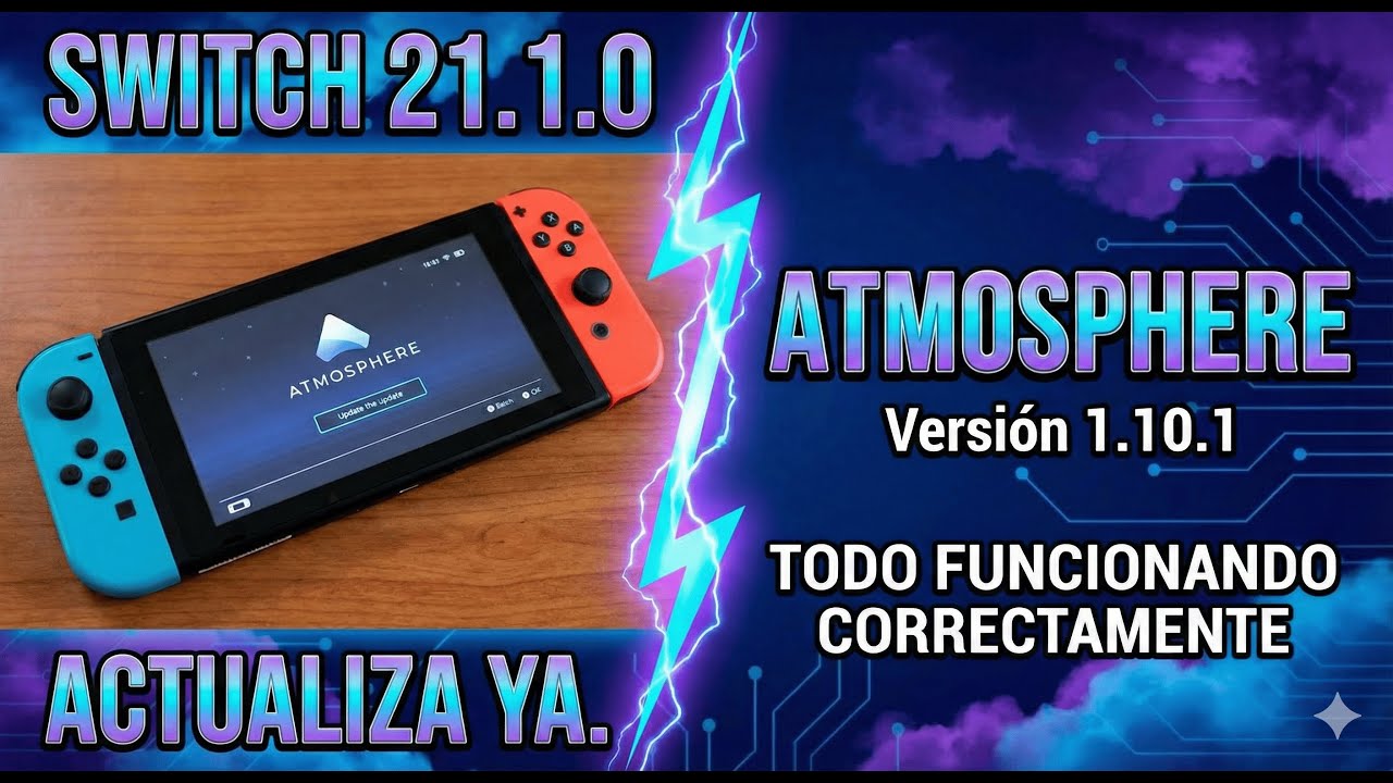 Guia definitiva Actualiza NINTENDO SWITCH 21.1.0 FÁCIL y SEGURO | Atmosphere + Hekate + Sigpatches 🚀