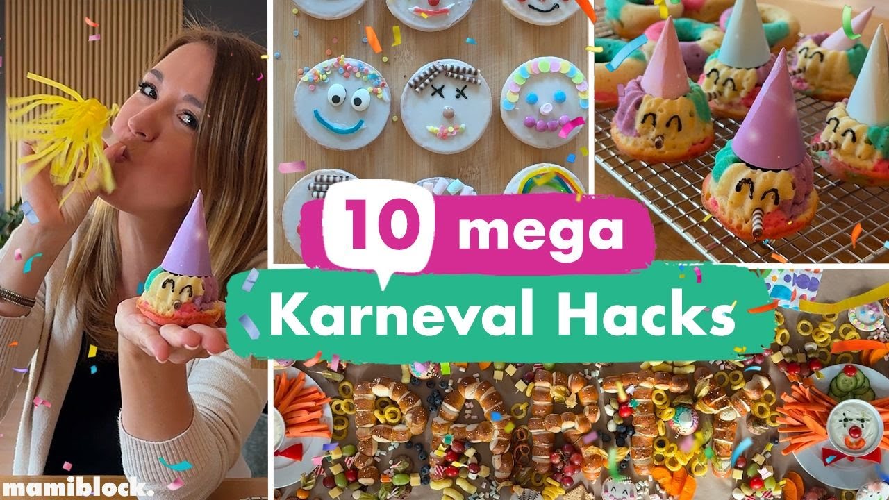 Karneval für Kinder: 10 einfache Ideen | Foodboard, Partyspaß & DIY-Karnevalszug