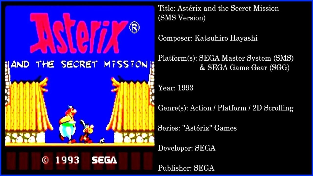 Astérix and the Secret Mission (SMS) [Soundtrack in FULL HD & 320 KBPS]