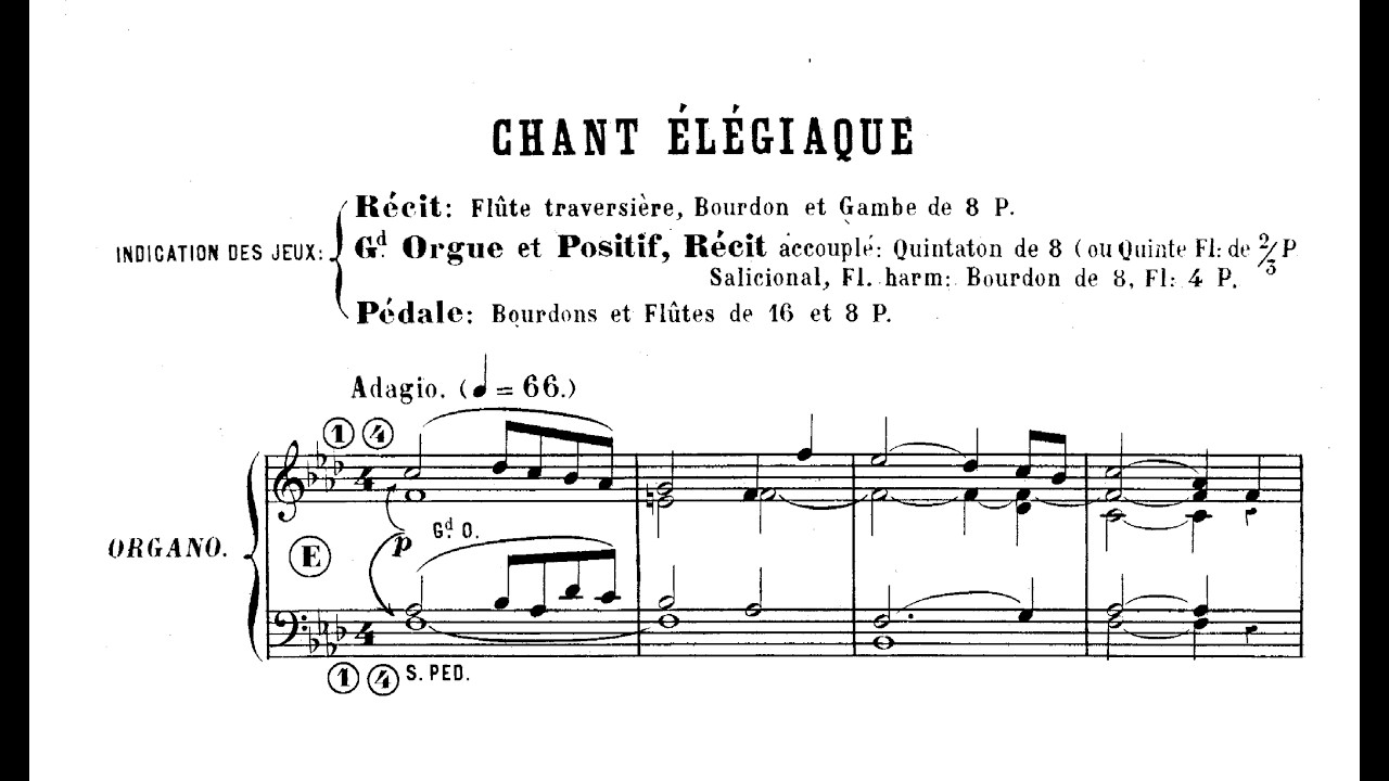 Guilmant: Chant &eacute;l&eacute;giaque op. 55 Nr. 3