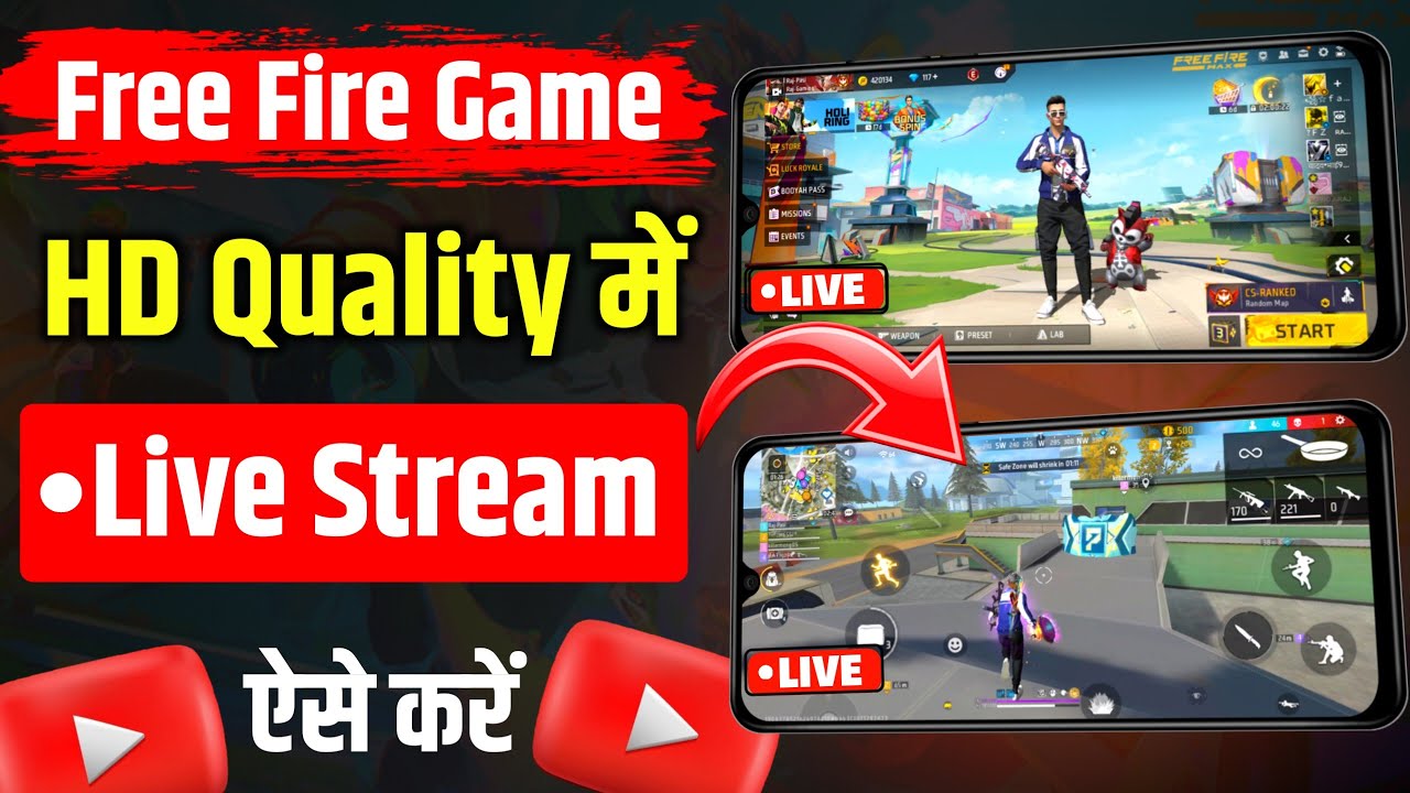 Free Fire Ki Live Stream HD Quality Me kaise kare Youtube Par | Free Fire Live Stream