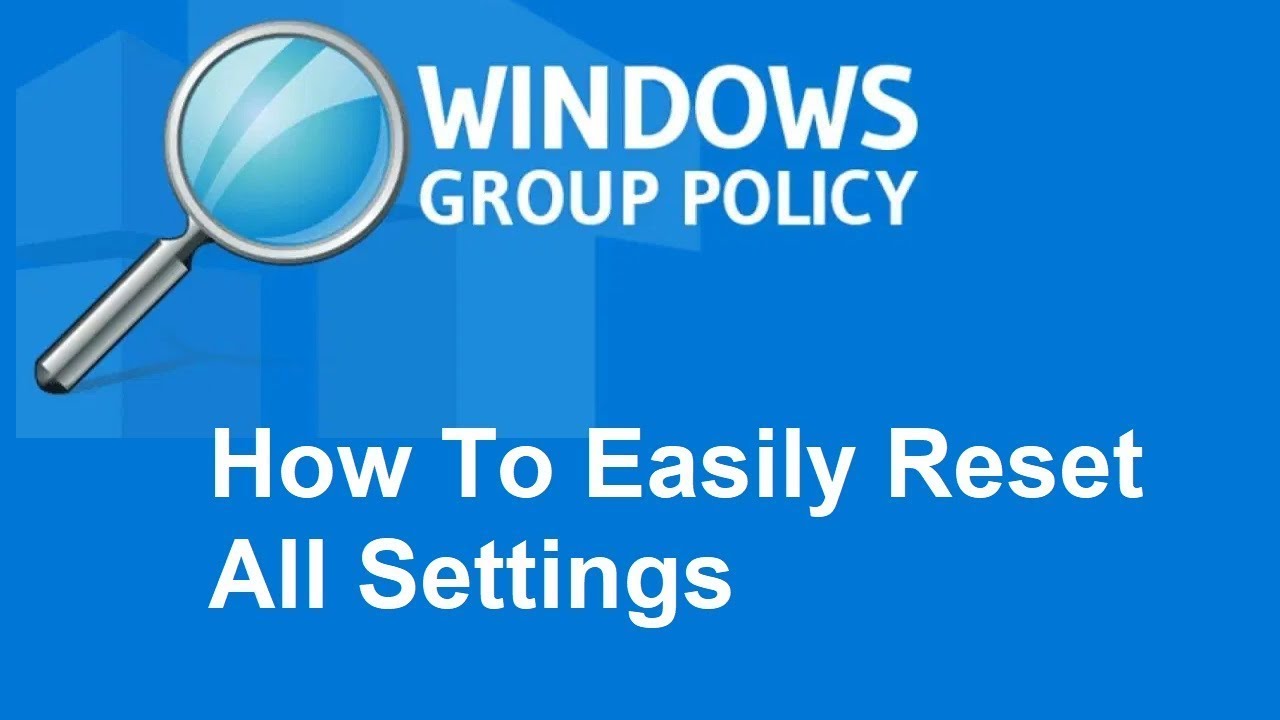 How to reset/clear all Local Group Policy settings Windows 10 Tutorial easily  with command prompt