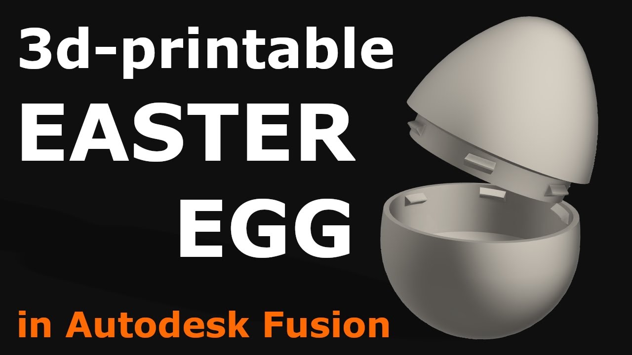 Easter Egg Present Box for 3d Printing in Autodesk Fusion