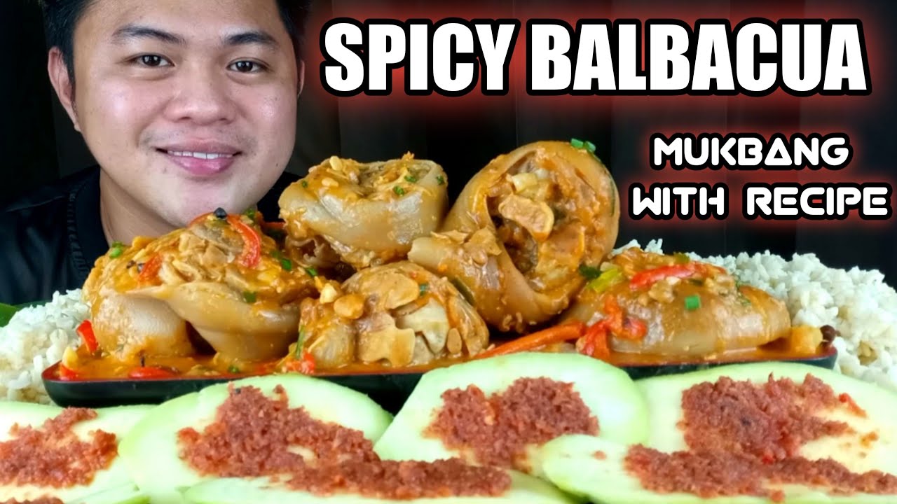 SPICY BALBACUA| COOKING & MUKBANG| MUKBANG PHILIPPINES| FILIPINO MUKBANGER