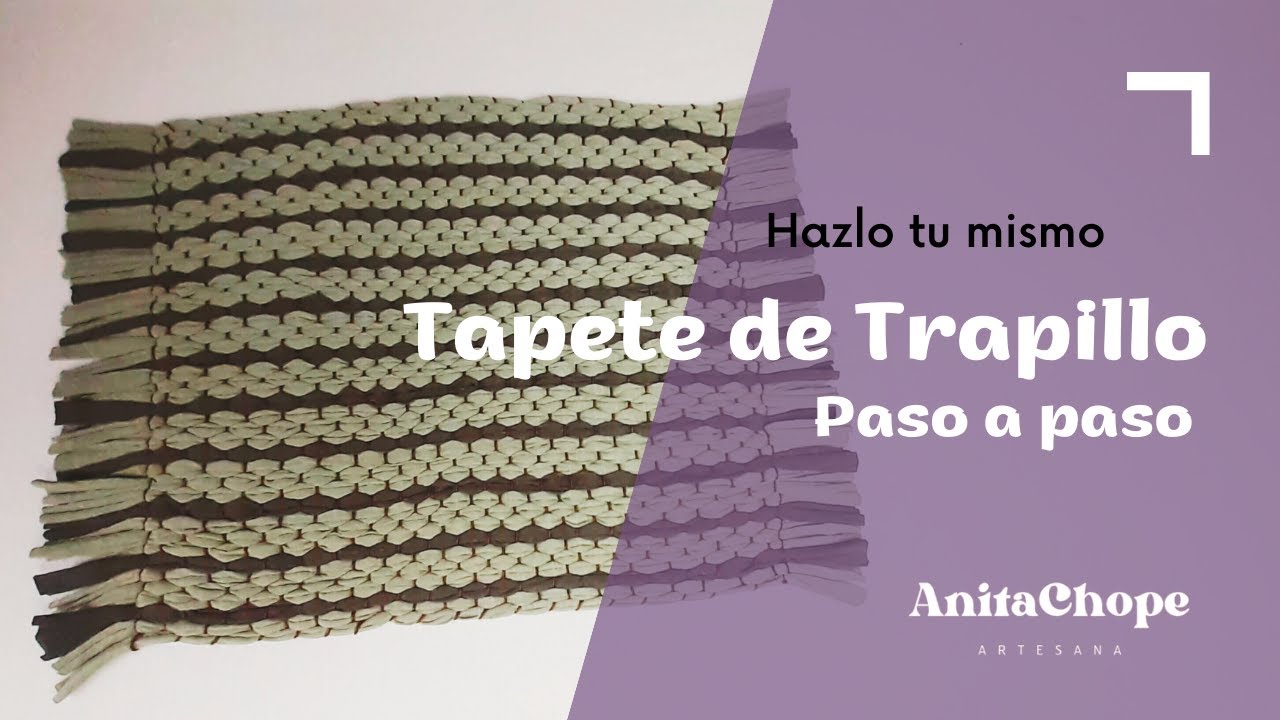 MUY FÁCIL! TAPETE DE TRAPILLO EN TELAR CASERO - PASO A PASO