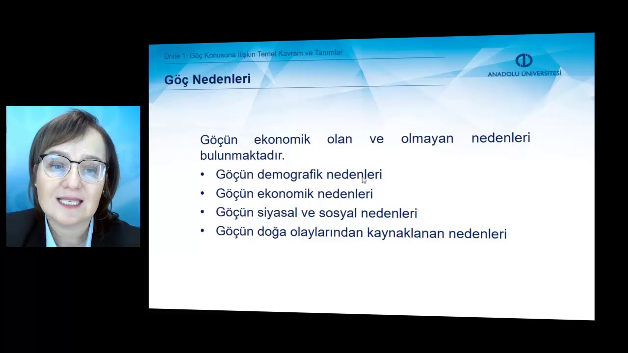 GÖÇ VE GÖÇMEN SORUNLARI - Ünite 1 Özet