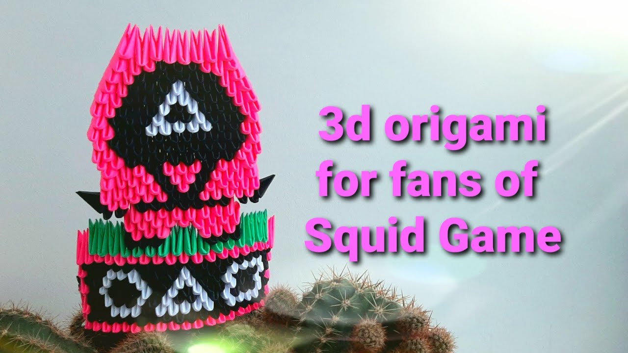 3d origami for fans of SQUID GAME #squidgame