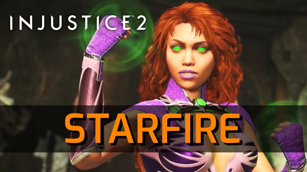 Injustice 2 - Starfire Moveset w. Inputs [Basic]
