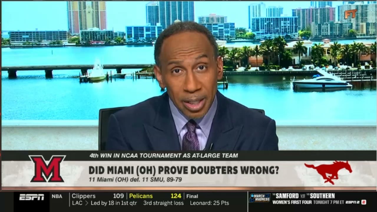 FIRST TAKE | OH prove the doubters wrong! - Stephen A. Smith reacts to Miami beat SMU 89-79 in NCAA