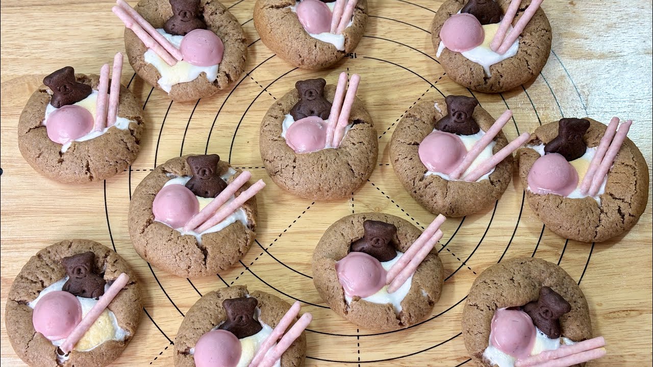🩷마시멜로우로 두쫀쿠 말고 스모어쿠키 만들기 S’mores cookies recipe