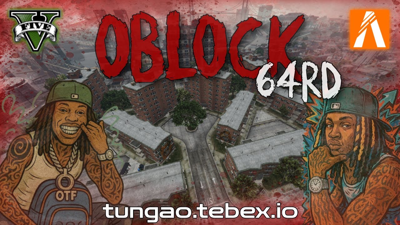 FIVEM | GTA V | Oblock 64rd Map | Chicago Hood (FiveM Ready)