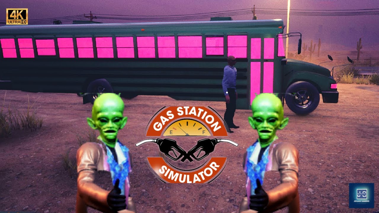 Gas Station Simulator - Task :  Reconstruct the Bus Stop | Walkthrough | 4k Video