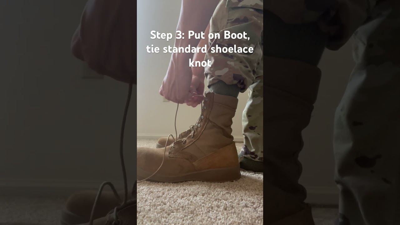 How to Blouse your military boots in 5 simple steps🇺🇸
