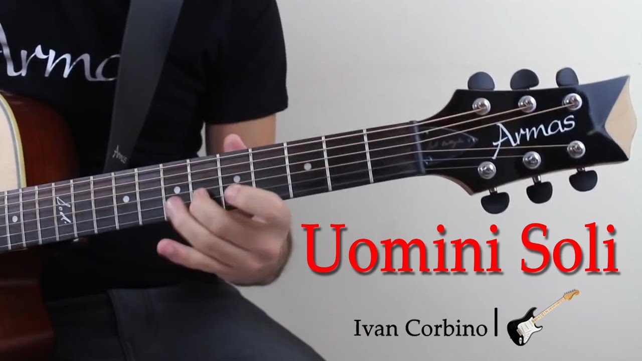 Dodi Battaglia - Uomini Soli | Ivan Corbino (Pooh Cover) | (VIDEO PROMO ARMAS GUITARS DB-01 CE)
