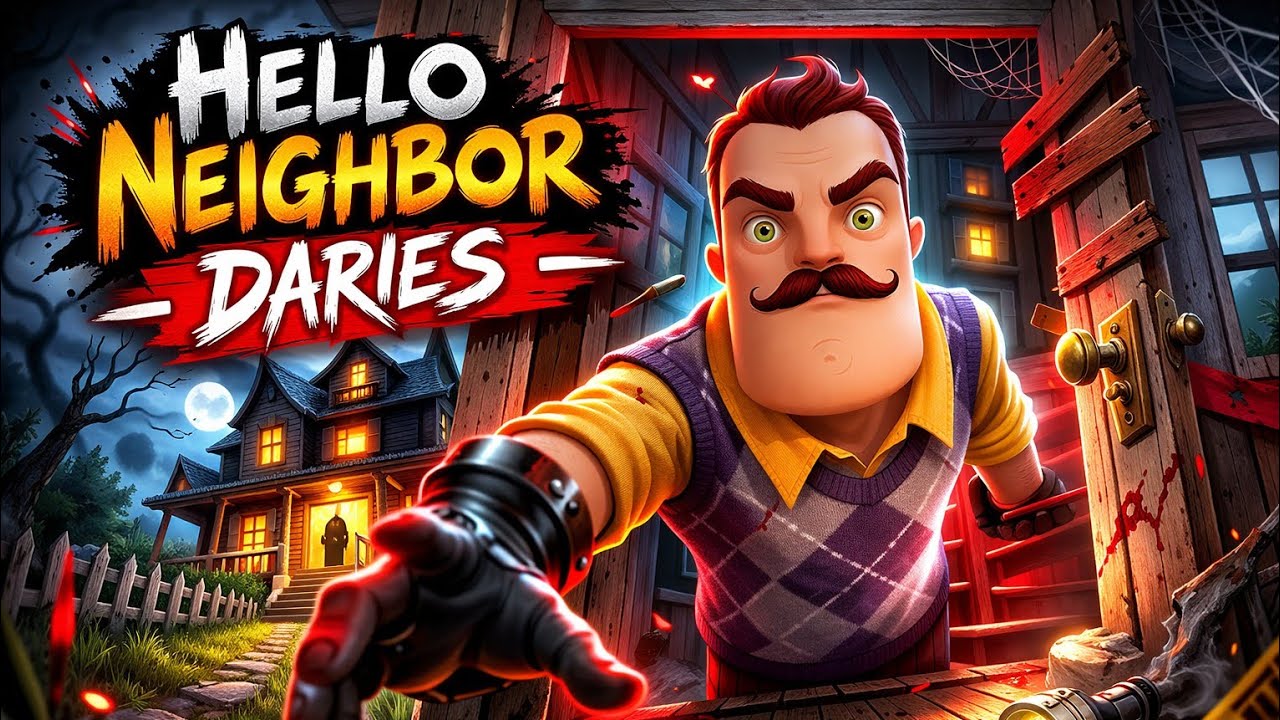 MY NEIGHBOR KIDNAPED ME IN HIS BASEMENT #helloneighbor #trending #games 