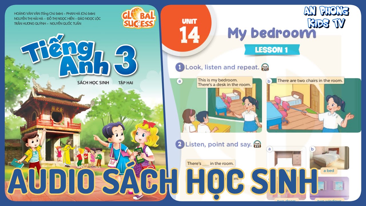 Unit 14 My Bedroom | Audio Sách Học Sinh Tập 2 Tiếng Anh 3 Global Success Lớp 3 mới 2022