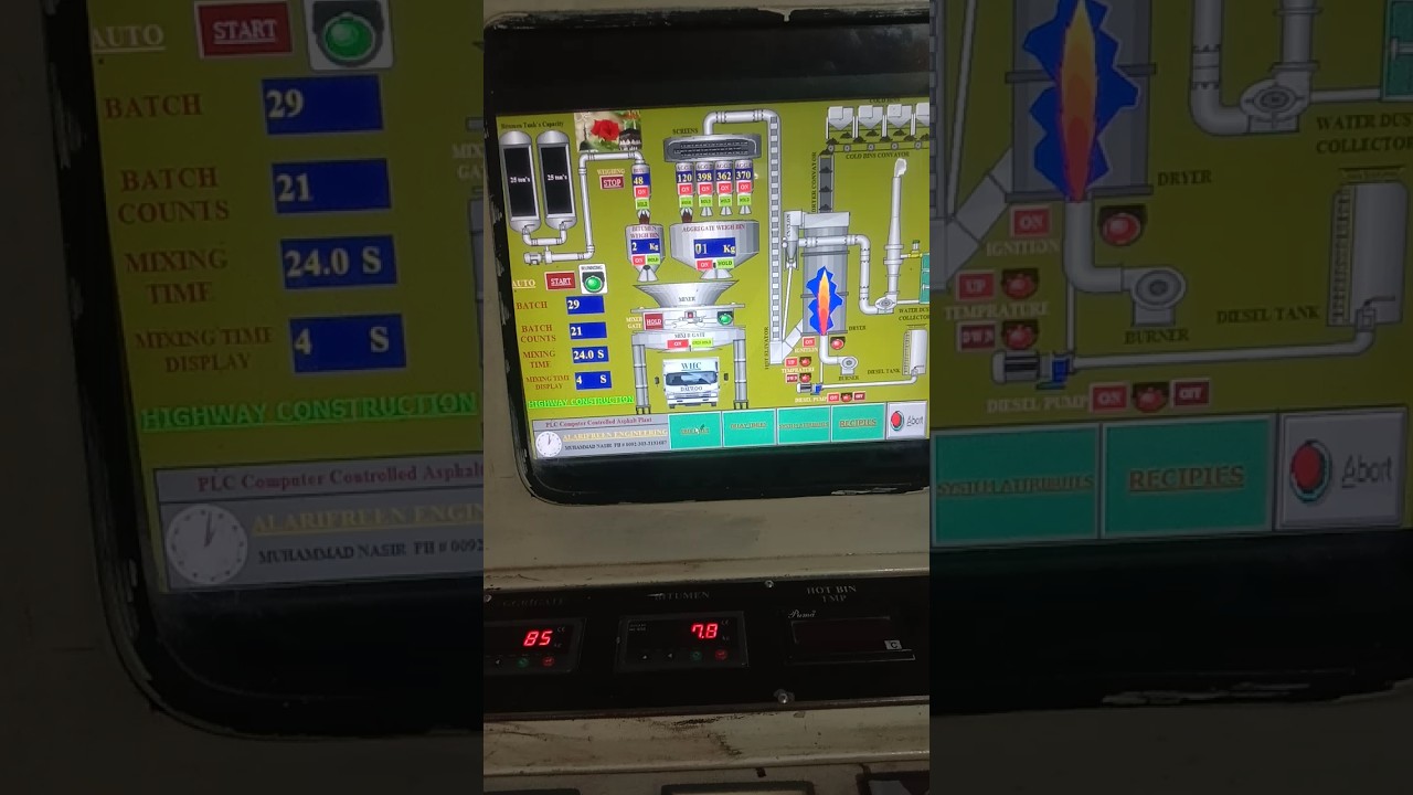 Asphalt plant ka software #100 #asphaltplant #construction #generator #electronic #asphalt