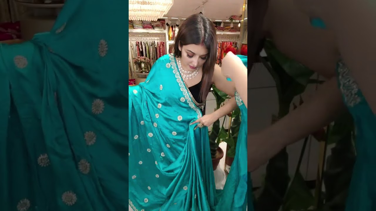 Booking Number : 8100246867 // Satin Chinon // LABEL Priyanka Roy Karmakar #saree 