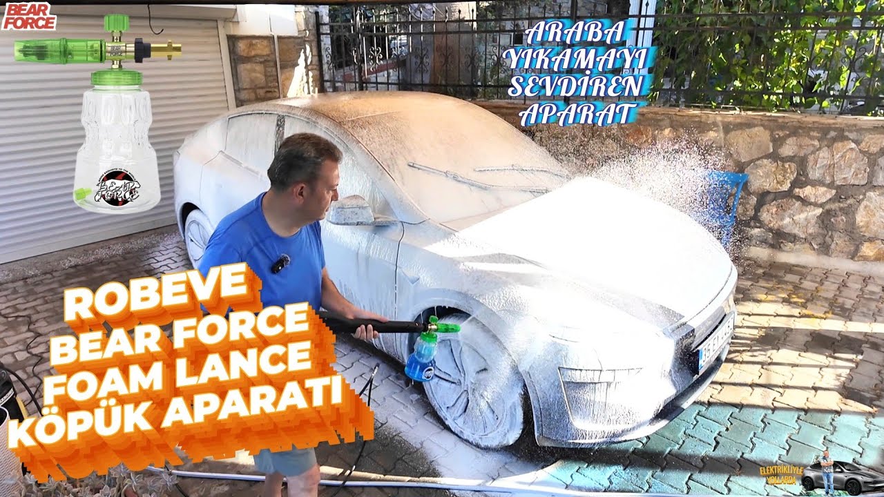 ROBEVE Bear Force Foam Lance Köpük Yapıcı Aparatı / Araba Yıkamayı Sevdiren Aparat 
