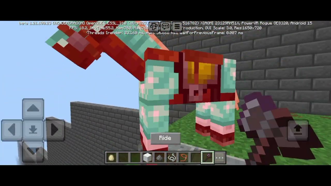 Minecraft beta version free roam/ Android gameplay 