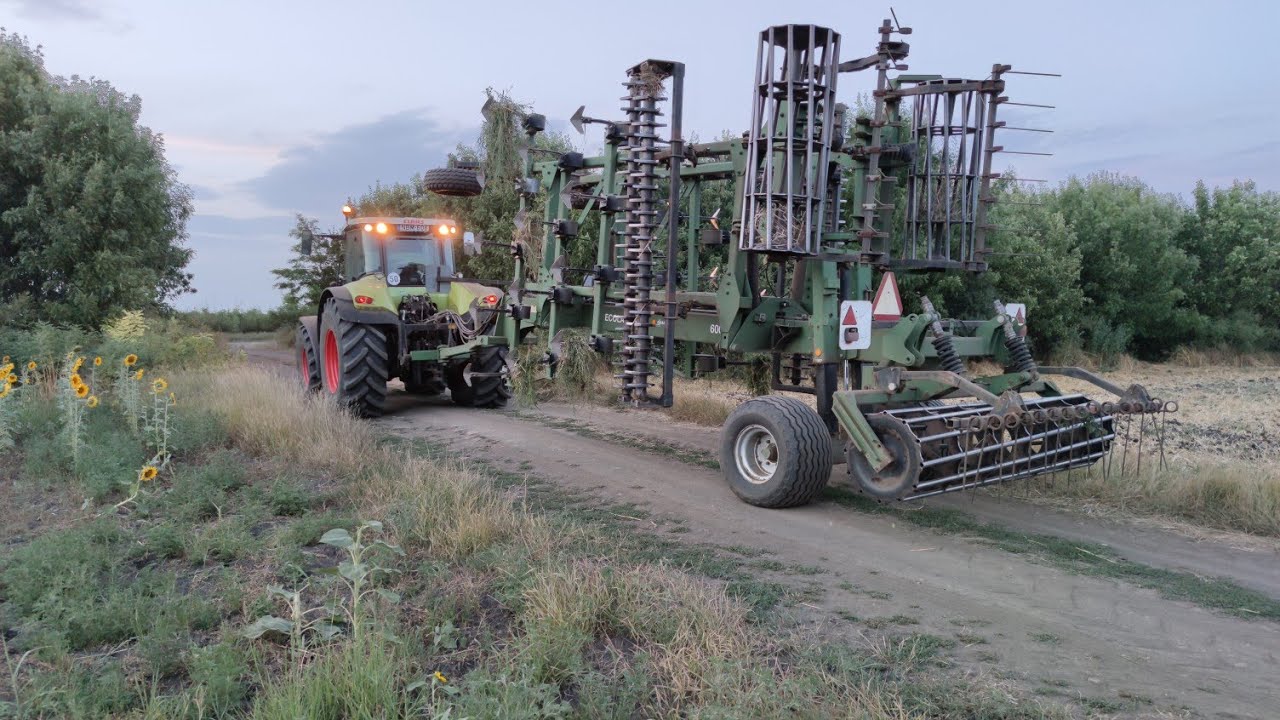 Traktoros Vlog #2 - Tarlóhántás (Claas Axion 840 + Ecoland 600 Szántóföldi nehéz kultivátor)
