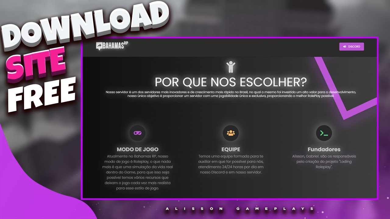 MTA:SA - DOWNLOAD DE SITE PARA SEU SERVIDOR DE MTA - FREE WEB SITE MTA #1
