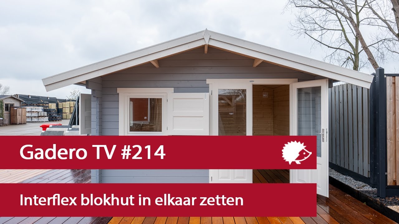 #214 Interflex blokhut in elkaar zetten