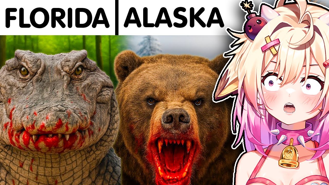 Deadliest Animals In Each US State!! | Rosiebellmoo Reacts