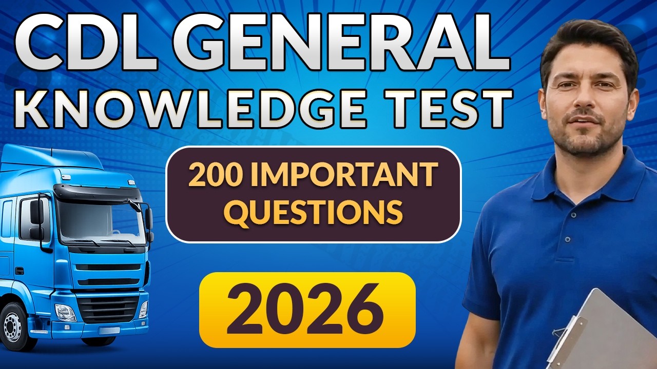 CDL Permit Test 2026 General Knowledge | 200 Most Important Questions | Official CDL Guide