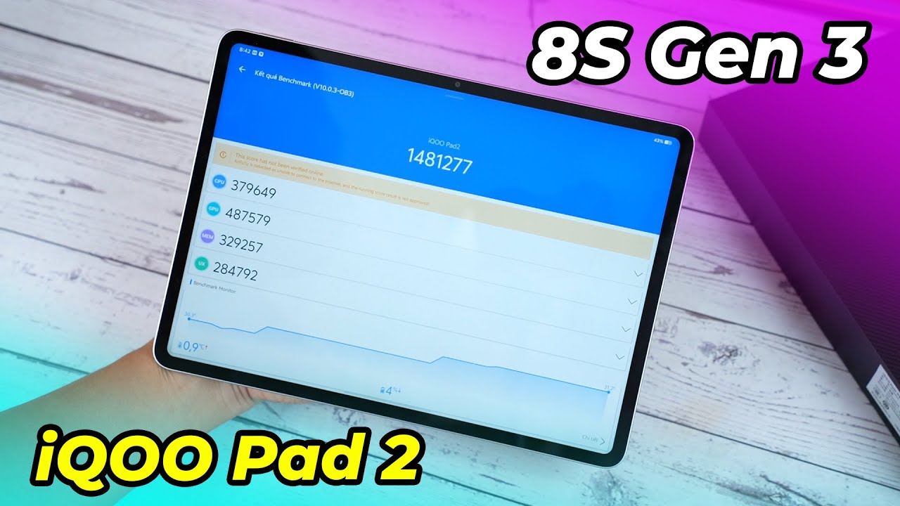 Mở hộp Vivo iQOO Pad 2 đầu ti&ecirc;n tại Việt Nam! Snapdragon 8 Gen 3, 4 Loa, 10.000 mAh gi&aacute; 8,x triệu!