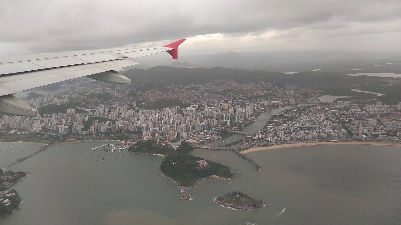AIRBUS A319 - Decolagem em 4K Aeroporto Eurico Sales em Vitoria (VIX) x (SDU) LATAM LA3123