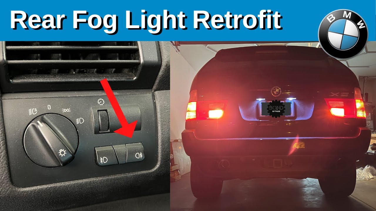 How To Retrofit REAR FOG LIGHTS On BMW X5 E53 | BOND Garage