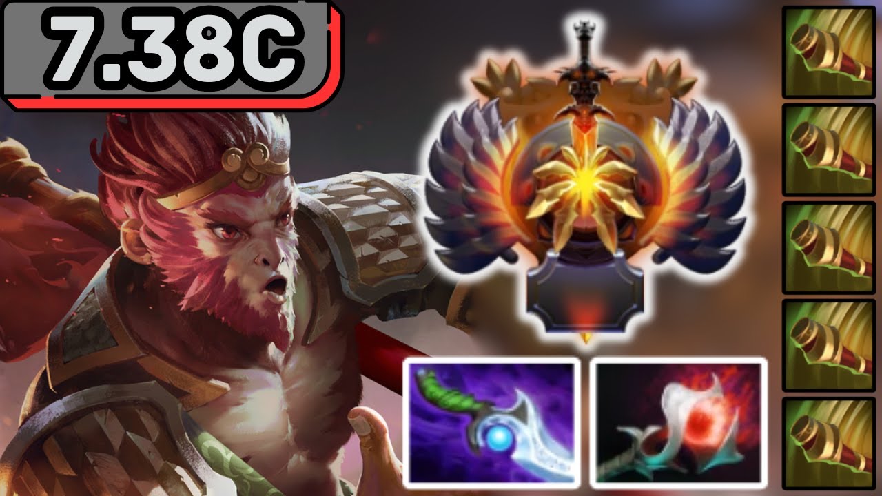 IMMORTAL MONKEY KING Soft Support Gameplay Patch 7.38c - Dota 2 Support