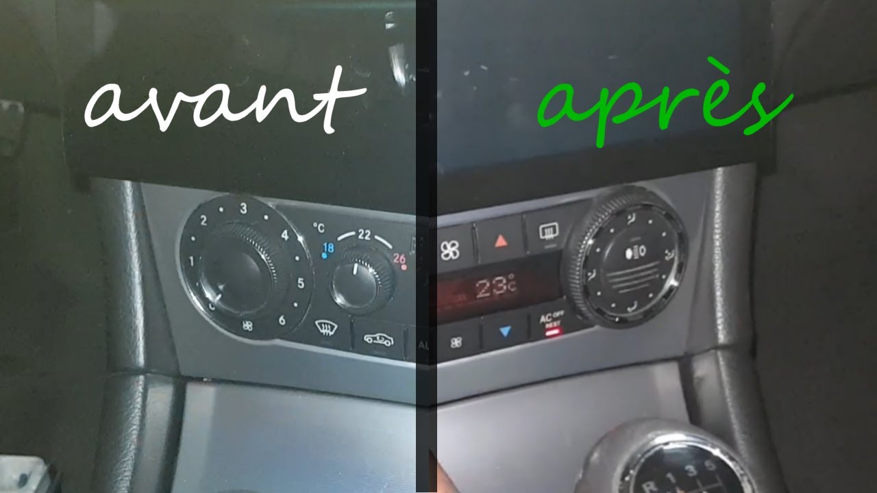 J'installe un boitier de commande de climatisation digitale dans ma Mercedes CL203