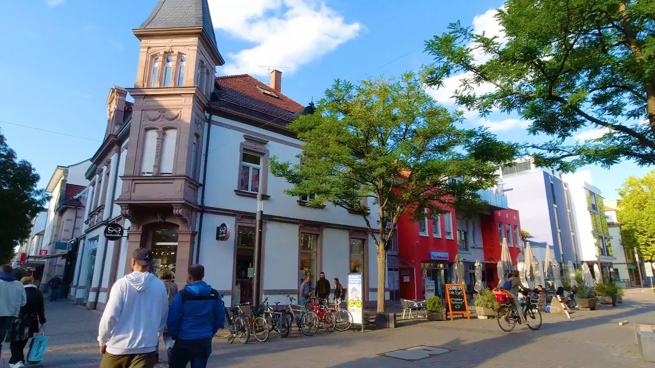 Spacer po mieście Singen w Niemczech 🇩🇪 Naturalne odgłosy miasta