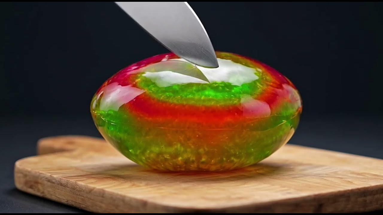 Cutting & Crushing Glass Fruits 🍎🔪 | Ultra Satisfying ASMR Sounds