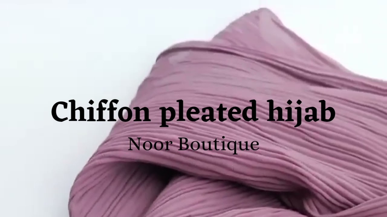 New imported pleated hijab - Noor Boutique