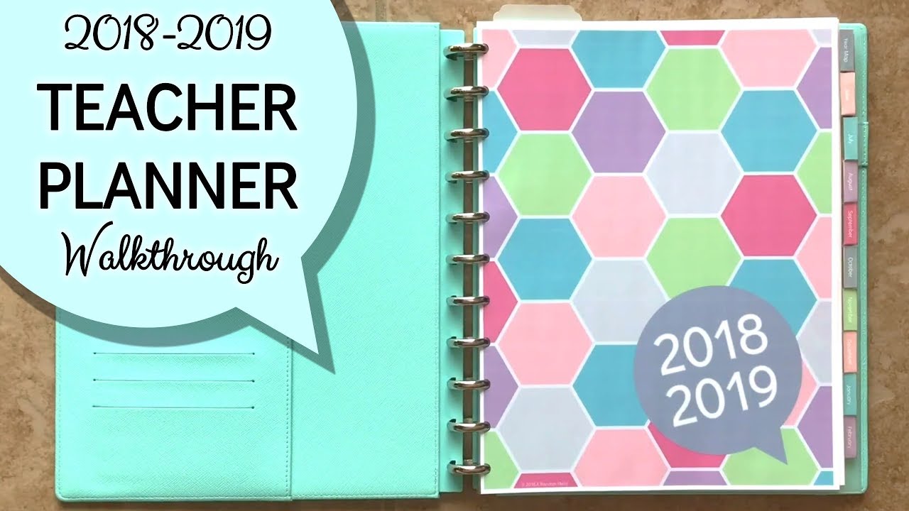 2018-2019 Teacher Planner Walkthrough (Ideal for Secondary Teachers)