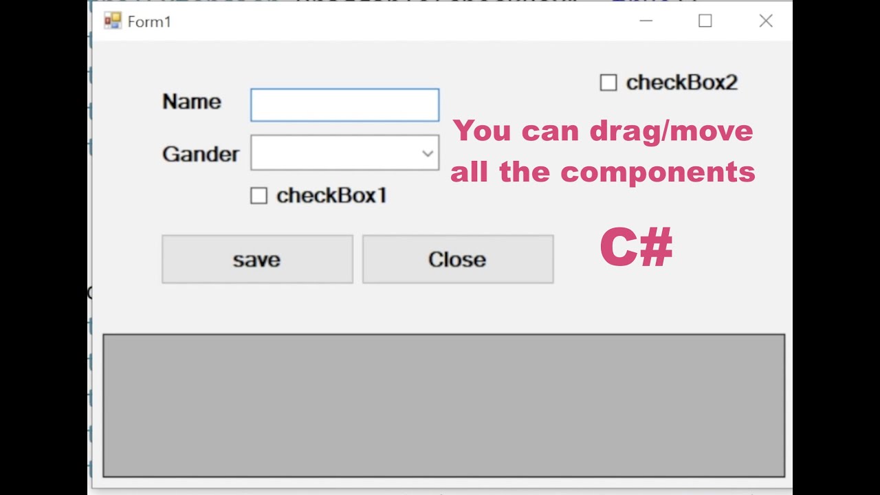 C# Tutorial - Drag and Drop controls |Drag and Drop Operation in windows form c# | Drag and Drop C#