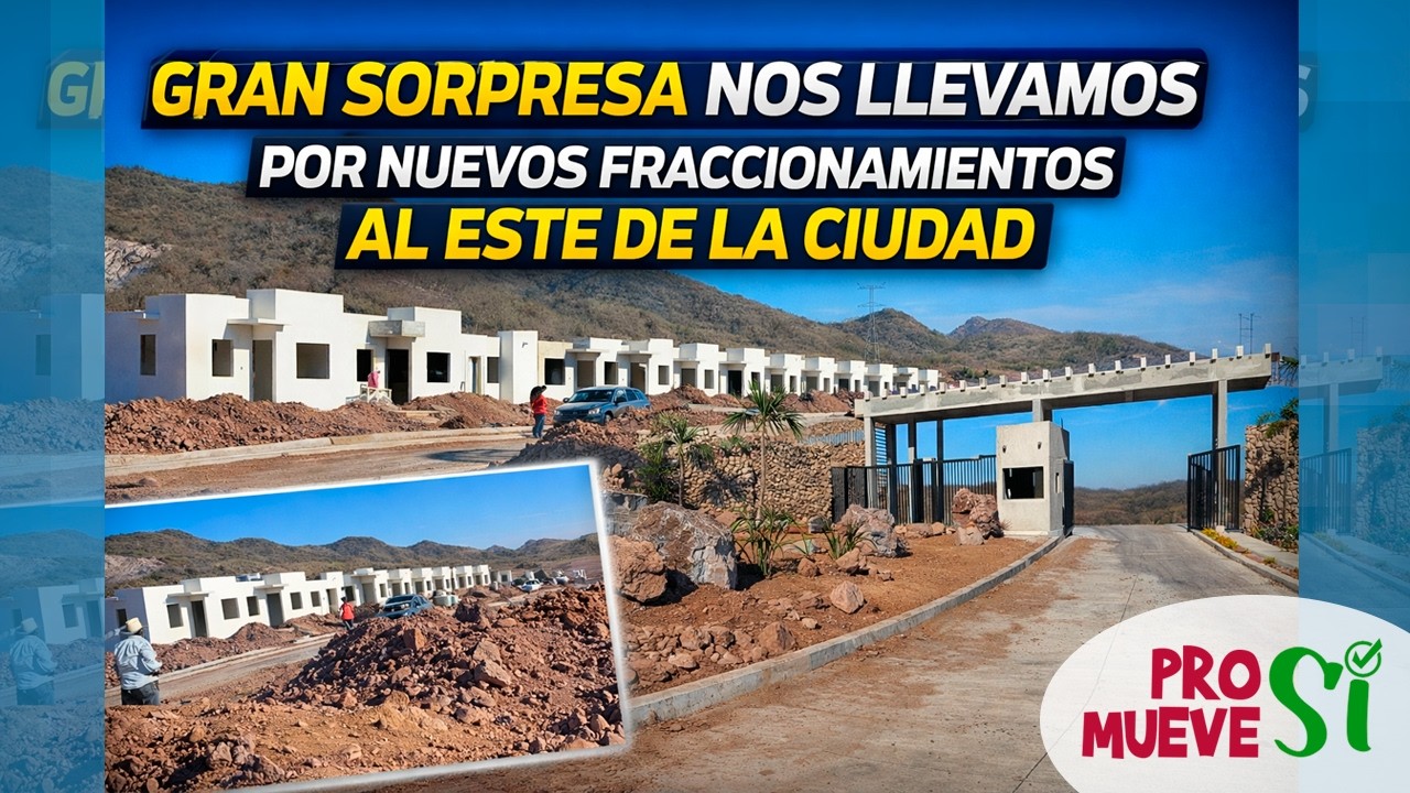 Increíble. Mazatlán no para de CRECER. Continua la construcción de nuevos fraccionamientos.