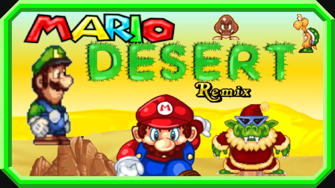 Mario Desert Remix: Luigi 🤢 [100%/Playthrough/English/HD/60fps]