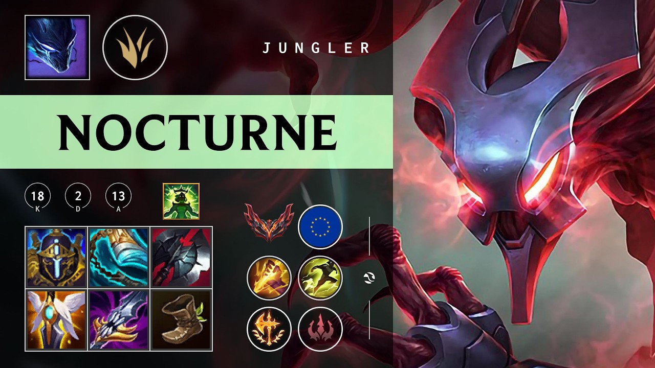 Nocturne Jungle vs Hecarim - EUW Grandmaster Patch 26.05